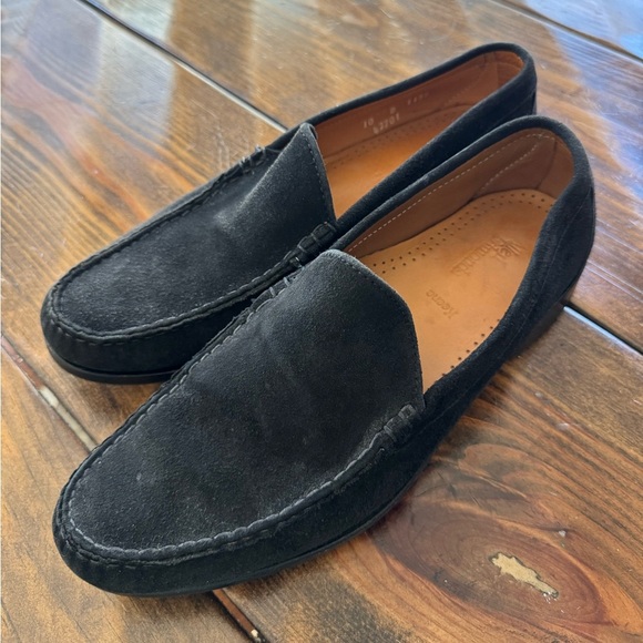 Allen Edmonds Keene Loafers Suede Leather Slip on Black Size 10D main image 7